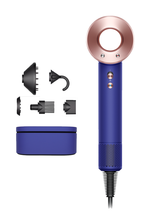 מייבש השיער Dyson Supersonic בגווני כחול וינקה