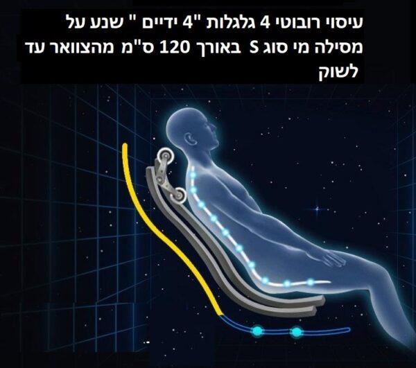 ⁦כורסת עיסוי חדשנית קפסולת חלל בהוראת קבע דגם -ROMA-OFREE⁩ – תמונה ⁦8⁩